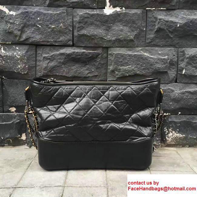 Chanel Gabrielle Medium Hobo Bag A93824 Black 2017