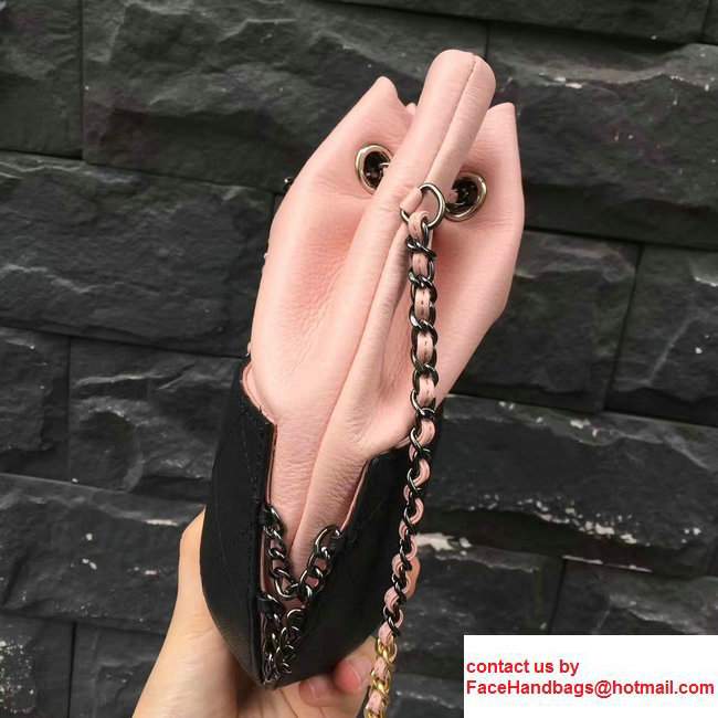 Chanel Gabrielle Purse Bag A98787 Black/Pink 2017 - Click Image to Close