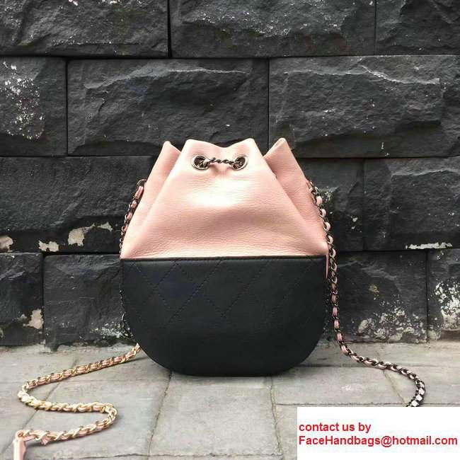 Chanel Gabrielle Purse Bag A98787 Black/Pink 2017 - Click Image to Close