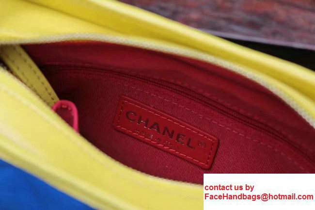 Chanel Gabrielle Small Hobo Bag A93654 Yellow/Blue/Red 2017 - Click Image to Close