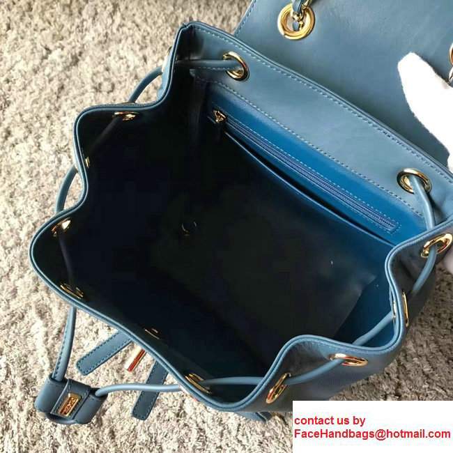 Chanel Grained Calfskin Business Affinity Backpack Bag A93748 Blue 2017 - Click Image to Close