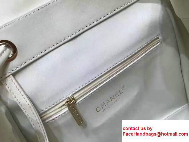 Chanel Grained Calfskin Business Affinity Backpack Bag A93748 White 2017 - Click Image to Close
