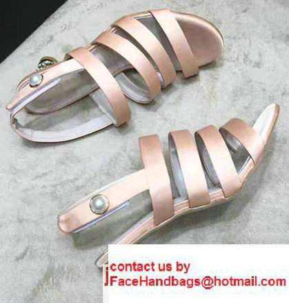 Chanel Heel 5cm Sandals G32836 Pink 2017