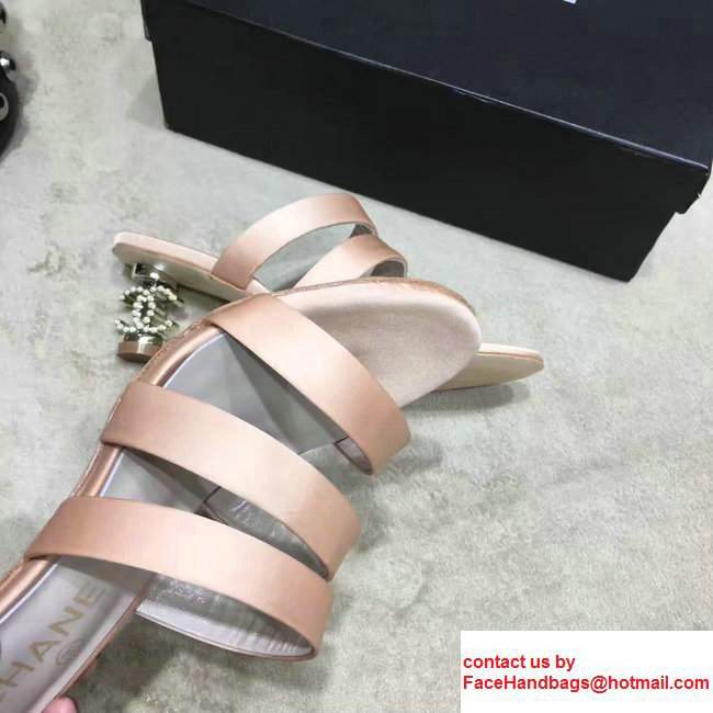 Chanel Heel 5cm Slippers G32836 Pink 2017 - Click Image to Close