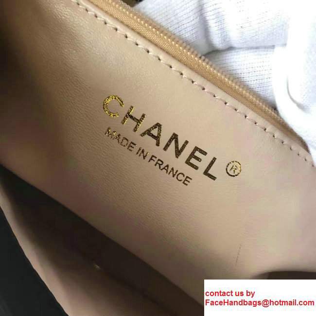 Chanel Lambskin Carry Chic Top Handle Flap Shoulder Bag A93752 Black 2017