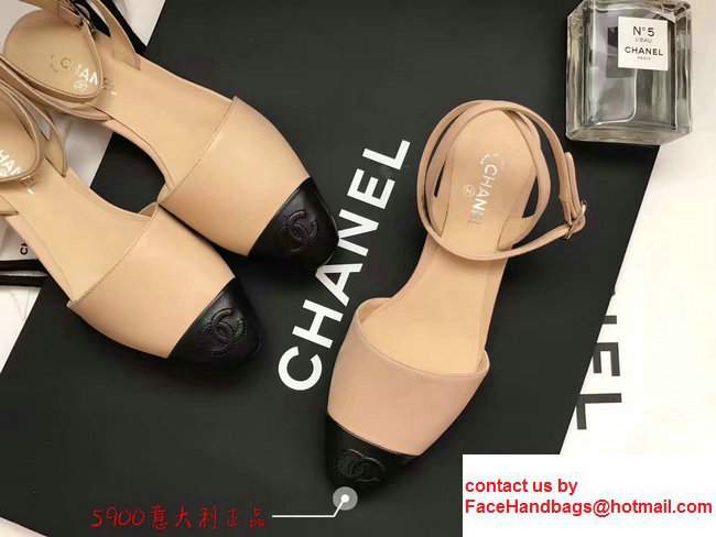 Chanel Lambskin Scandals G32691 Apricot/Black 2017 - Click Image to Close