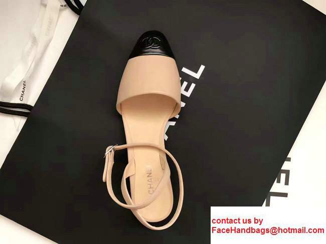 Chanel Lambskin Scandals G32691 Apricot/Black 2017 - Click Image to Close