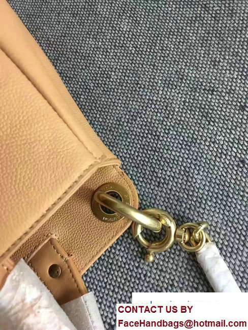 Chanel Large Shopping Bag Gold Hardware A93759 Khaki 2017 - Click Image to Close