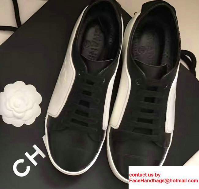 Chanel Sneakers G32719 Black/White 2017 - Click Image to Close