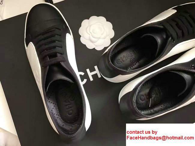 Chanel Sneakers G32719 Black/White 2017 - Click Image to Close
