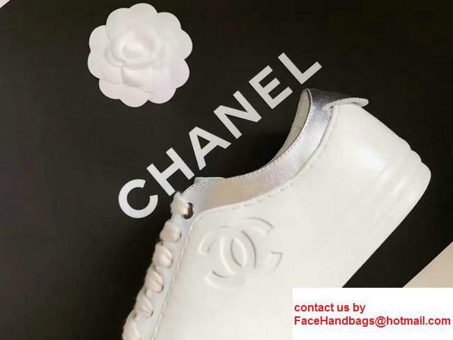 Chanel Sneakers G32719 Silver/White 2017