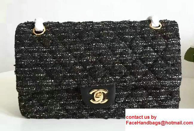 Chanel Tweed and Leather Classic Flap Bag 03 2017