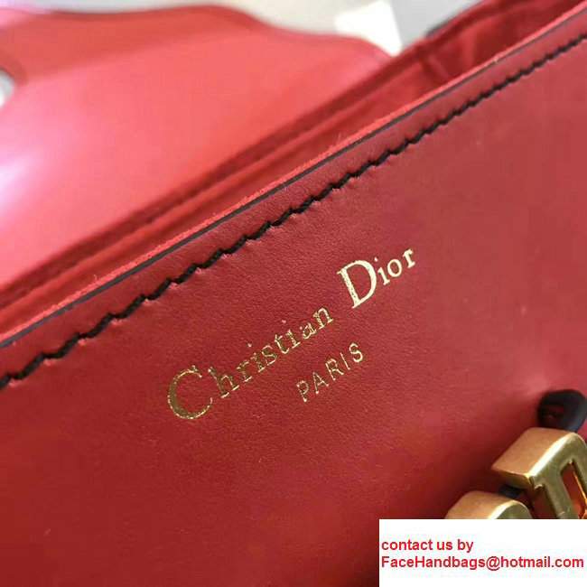 Dior Calfskin D-Fence Saddle Bag Red 2017 - Click Image to Close
