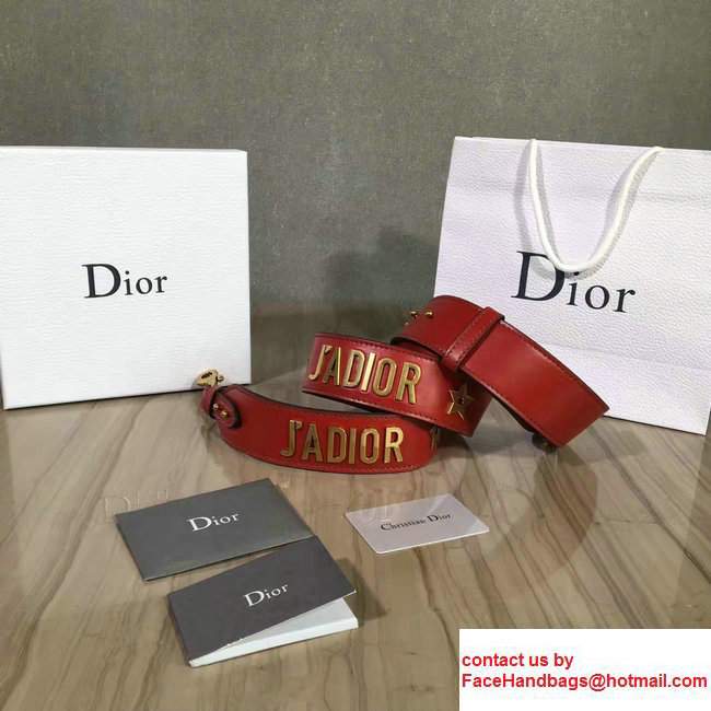 Dior J'adior LeatherBag Strap Red 2017