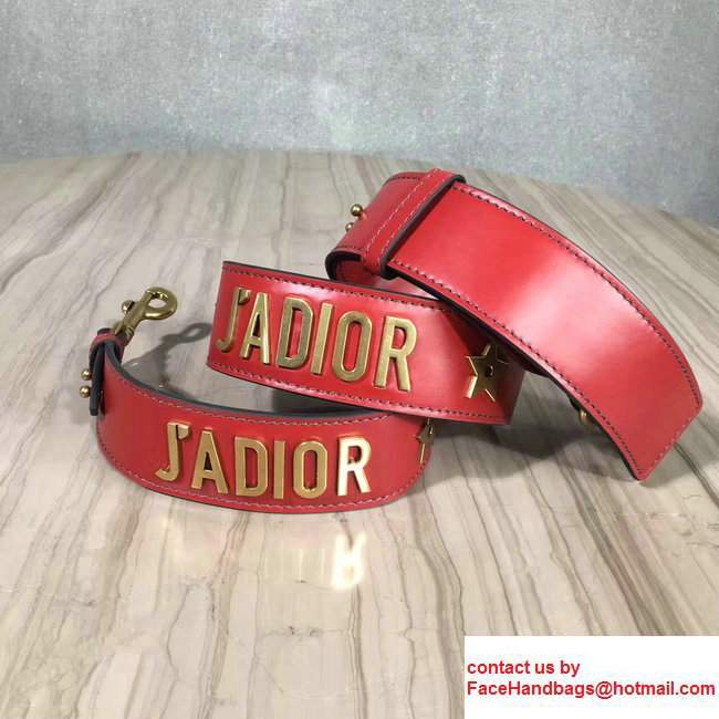 Dior J'adior LeatherBag Strap Red 2017 - Click Image to Close