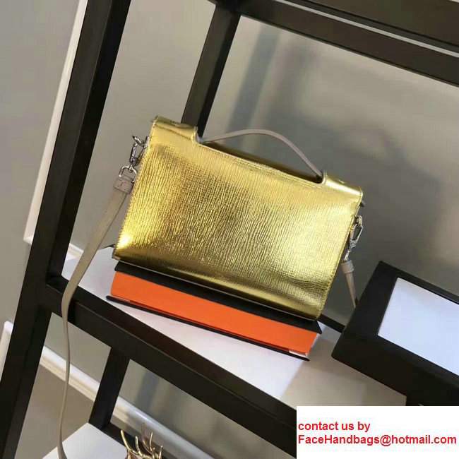 Dior Leather Diorever Squad Flap Shoulder Tote Bag Gold Spring 2017