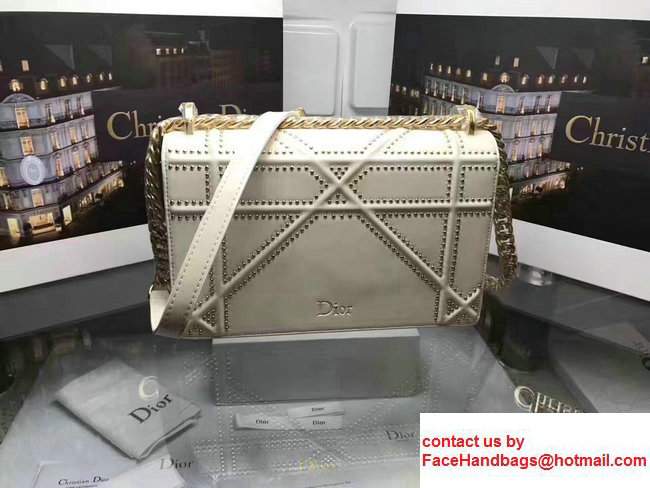 Dior Studded Diorama Flap Bag Off White Summer 2017 - Click Image to Close
