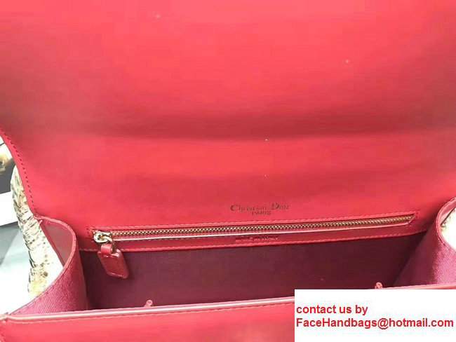 Dior Studded Diorama Flap Bag Red Summer 2017