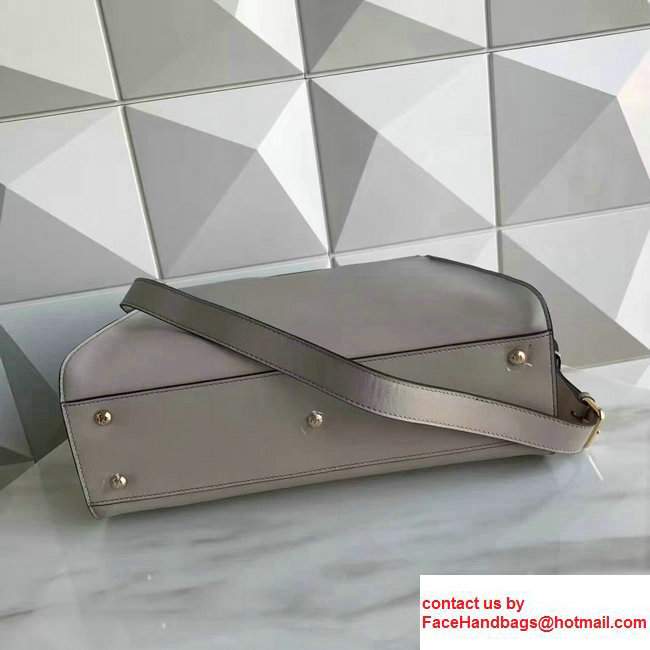 Fendi Calfskin Edge Detail Peekaboo Bag Off White/Fushia - Click Image to Close