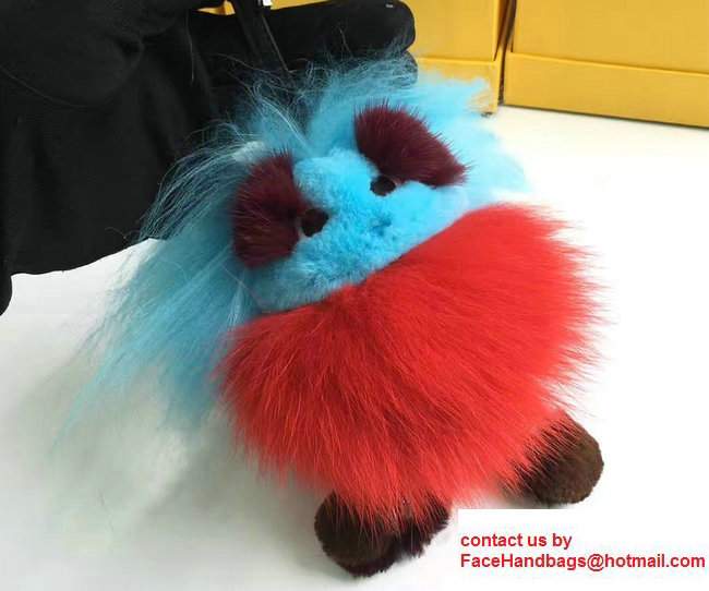 Fendi Multicoloured Fur Dad Bag Charm Turquoise/Red/Burgundy 2017 Fendi Multicoloured Fur Dad Bag Charm Turquoise/Red/Burgundy 2017