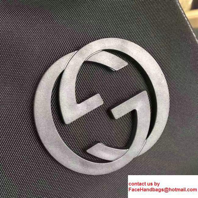 Gucci GG Fabric Medium Backpack Web Black - Click Image to Close