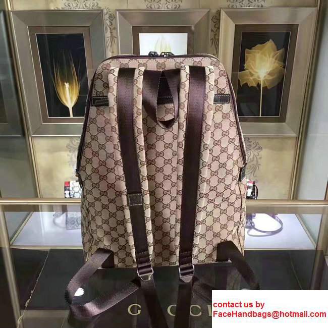 Gucci GG Supreme Canvas Backpack354667 Coffee