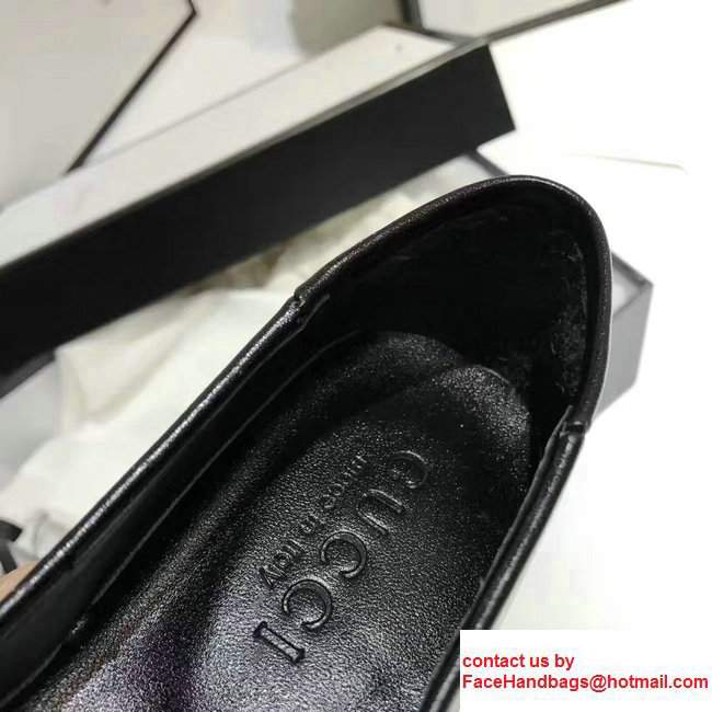 Gucci Horsebit Leather Loafers Black 2017