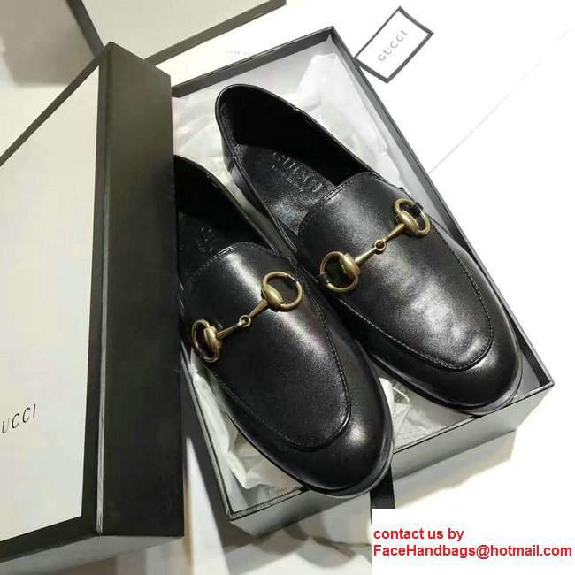 Gucci Horsebit Leather Loafers Black 2017 - Click Image to Close