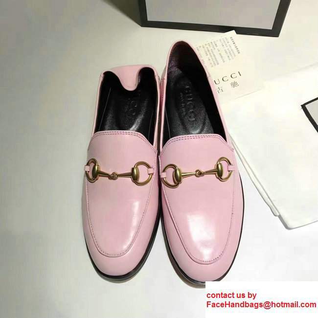 Gucci Horsebit Leather Loafers Pink 2017 - Click Image to Close