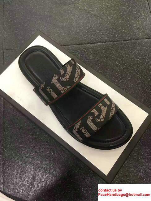 Gucci Men's Slide Sandals GG Supreme Caleido 2017 - Click Image to Close