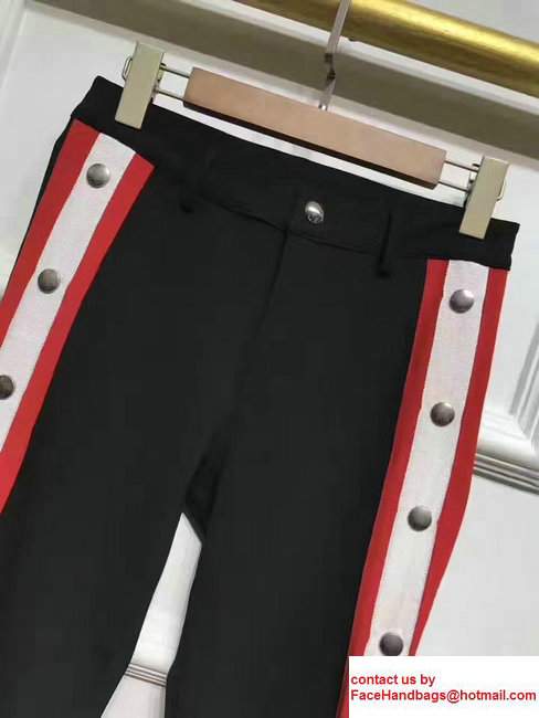 Gucci Snap Button Wool Silk Jogging Pant 448923 2017