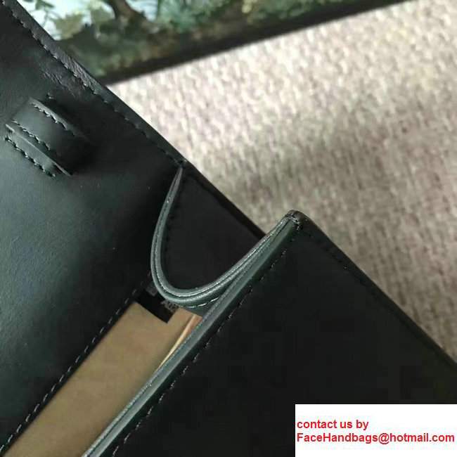 Gucci Sylvie Leather Top Handle Shoulder Mini Bag 470270 Black 2017