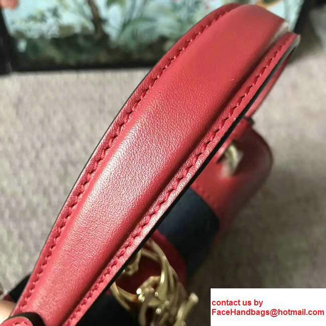 Gucci Sylvie Leather Top Handle Shoulder Mini Bag 470270 Red 2017