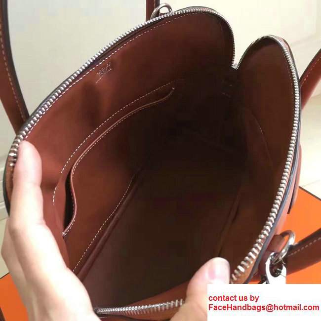 Hermes Bolide Tote Bag 27cm in Original Leather Brown