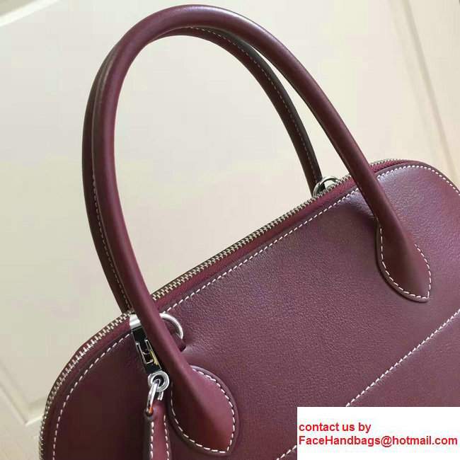 Hermes Bolide Tote Bag 27cm in Original Leather Date Red