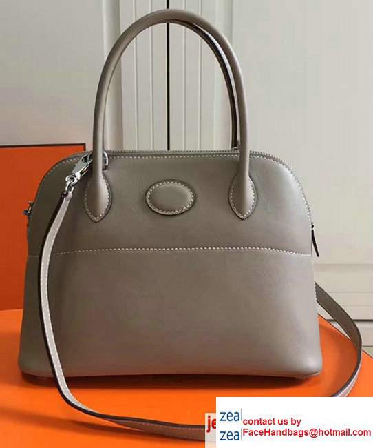 Hermes Bolide Tote Bag 27cm in Original Leather Gary - Click Image to Close