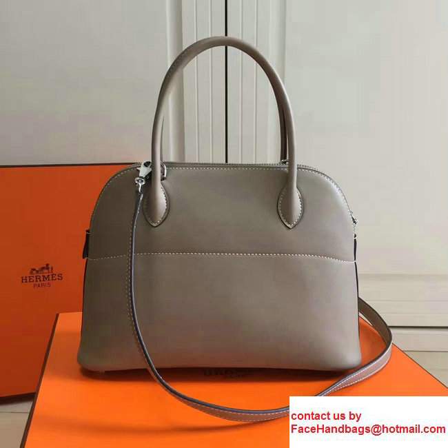 Hermes Bolide Tote Bag 27cm in Original Leather Gary - Click Image to Close