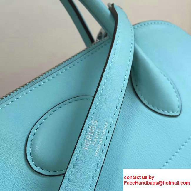 Hermes Bolide Tote Bag 27cm in Original Leather Light Blue - Click Image to Close