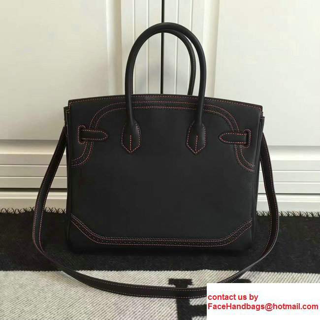 Hermes Lace Birkin 30cm Bag in Swift Leather Black/Red 2017