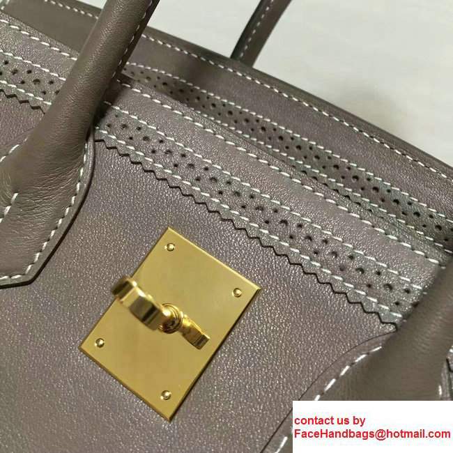 Hermes Lace Birkin 30cm Bag in Swift Leather Etoupe 2017