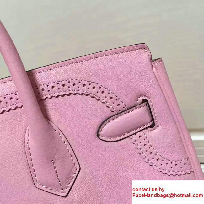 Hermes Lace Birkin 30cm Bag in Swift Leather Pink 2017 - Click Image to Close