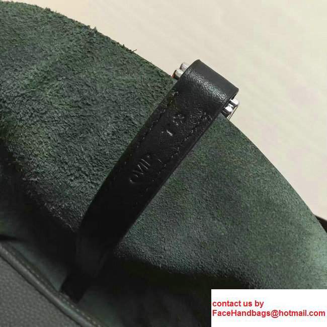 Hermes Original Togo Leather Picotin Lock PM/MM Bag Dark Green/Black