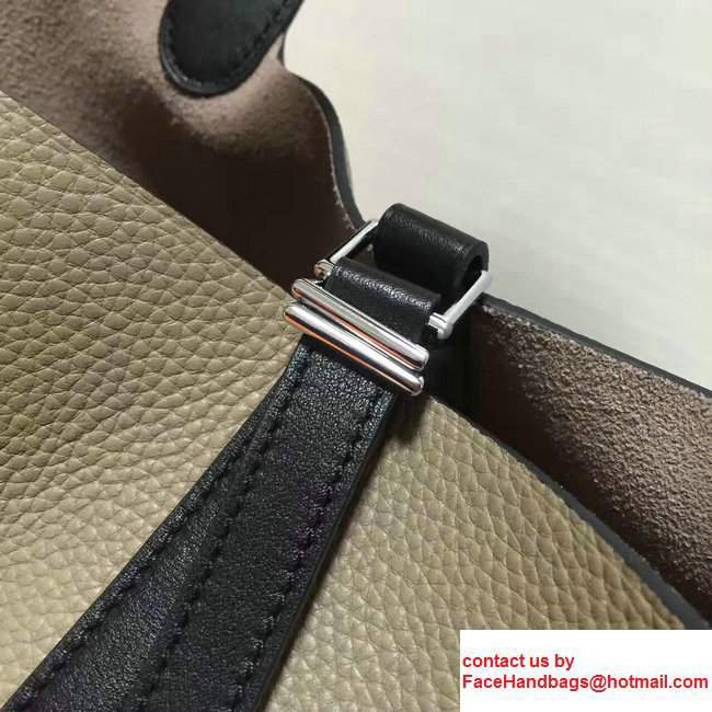 Hermes Original Togo Leather Picotin Lock PM/MM Bag Gary/Black