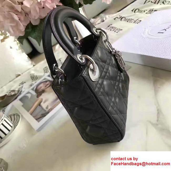 Lady DiorMini/Small Bag In Lambskin Black 2017