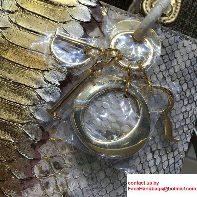 Lady Dior Medium Python Tote Bag - Click Image to Close