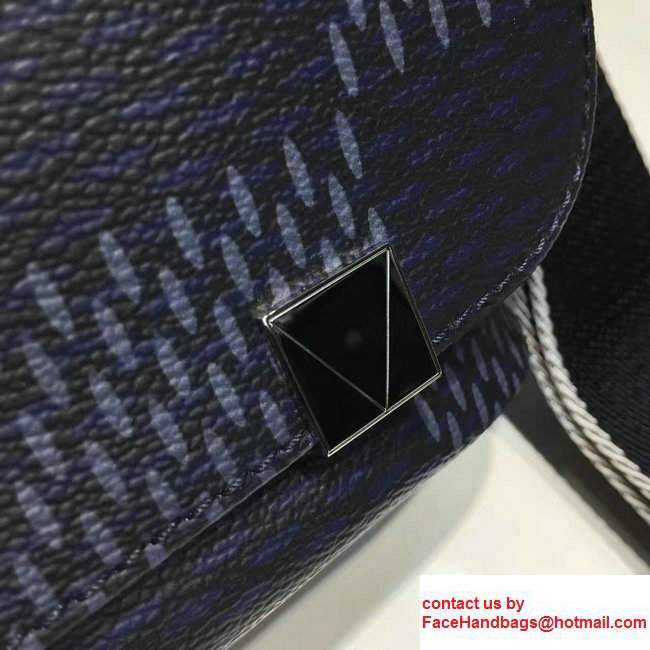 Louis Vuitton America's Cup Damier Cobalt Canvas District PM Bag Red N44003 2017 - Click Image to Close