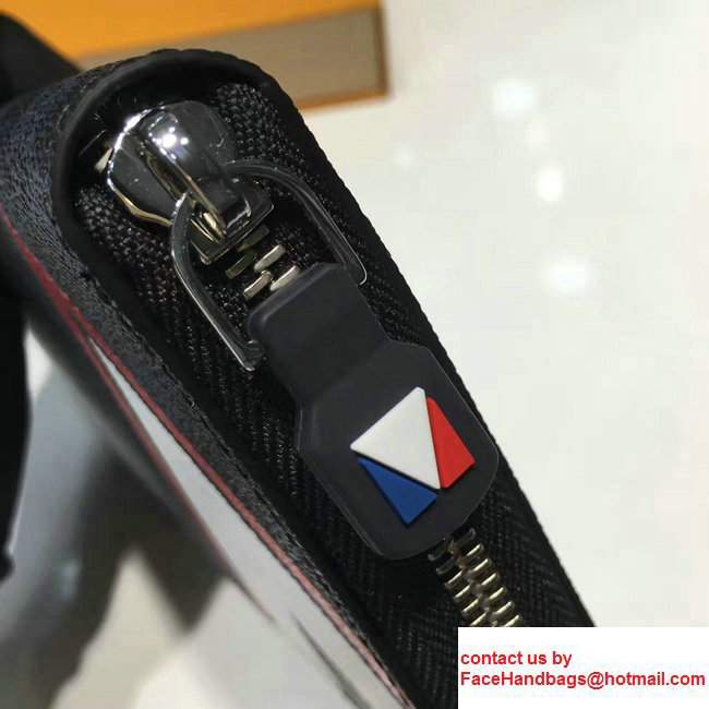 Louis Vuitton America's Cup Damier Cobalt Canvas Zippy Organizer Wallet Yellow N64014 2017