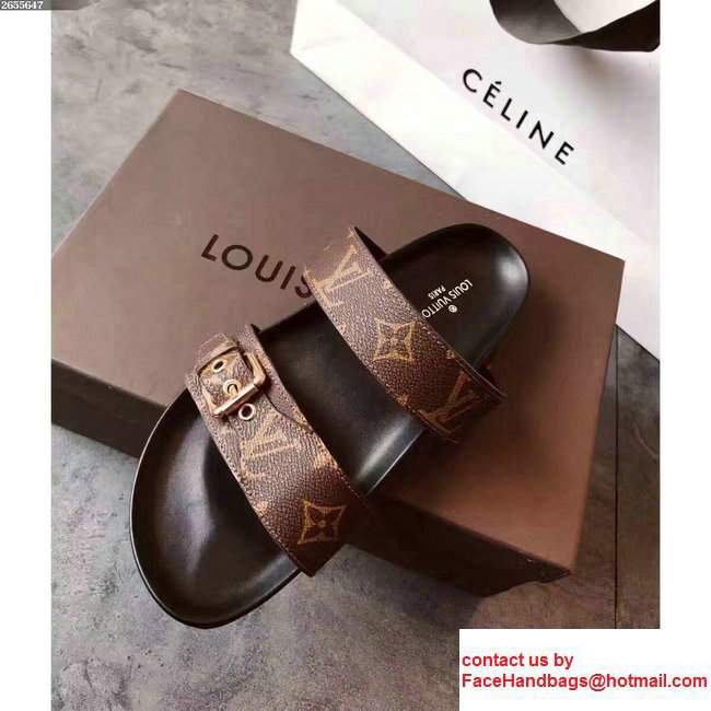 Louis Vuitton Bom Dia Mules Sandals 1A29GB Noir 2017