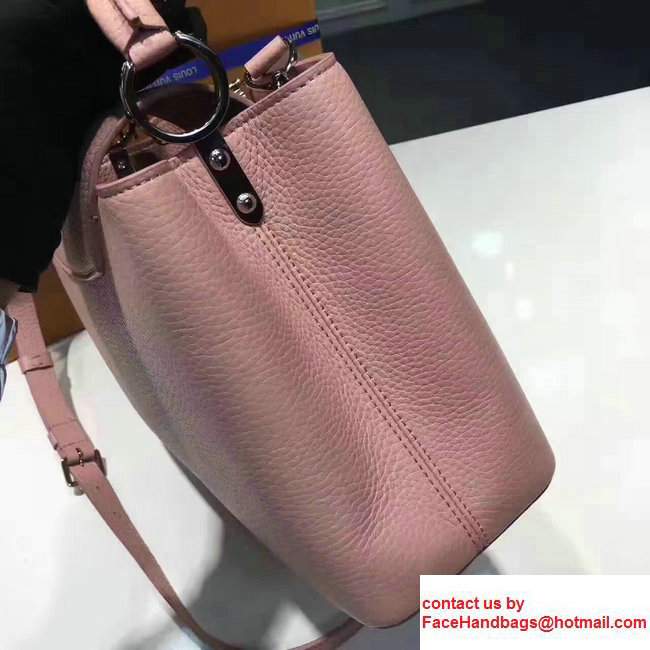 Louis Vuitton Capucines BB Monogram Beaded Flowers Large Bag M54310 Pink 2017