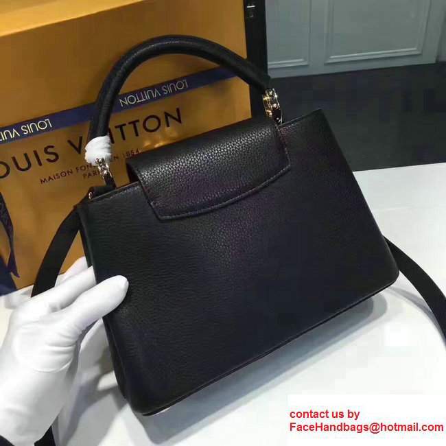 Louis Vuitton Capucines BB Monogram Beaded Flowers Small Bag M54310 Black2017